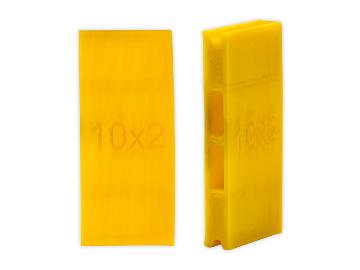 Адаптер принтера TE200 и Godex530 для узких лент 2 x 10 мм желтый