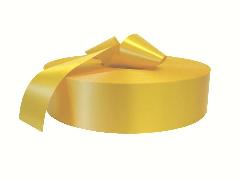 Сатиновая лента желто-золотая - купить