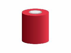 Термотрансферная лента resin textile красный - купить